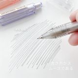 Bút chì bấm trong suốt ngòi 0.5mm nhiều màu thiết kế đơn giản