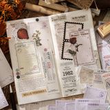 Bộ 30 giấy ghi chú, trang trí journal DIY - Monologue of Time