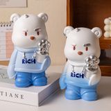 Mô hình trang trí, ống đựng tiền - Gấu rich