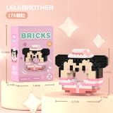 Đồ chơi lắp ráp - Nhân vật hoạt hình dáng donut