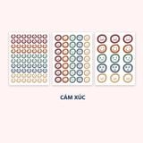 Hình dán, sticker trang trí Mr. Paper - bộ 3 tấm