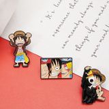 Pin cài, ghim cài trang trí kim loại - One Piece