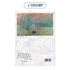 Postcard - Monet - Ấn tượng, mặt trời mọc