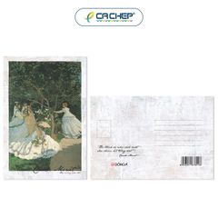 Postcard - Monet - Phụ nữ trong vườn