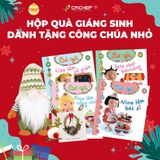 Hộp quà giáng sinh dành tặng Công chúa nhỏ (Tặng kèm 1 thiệp giáng sinh đáng yêu và 1 quyển Thế giới hình ảnh cho bé)