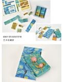 Hộp 10 cuộn washi tape trang trí chủ đề danh họa