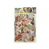 Bộ sticker hình dán 2.5D trang trí nội thất, cảnh quan
