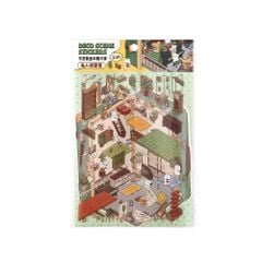 Bộ sticker hình dán 2.5D trang trí nội thất, cảnh quan