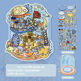 Bộ sticker hình dán trang trí 2.5D - Hoàng tử bé