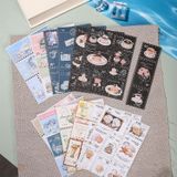 Bộ sticker, hình dán trang trí - Tem vé Early Summer Appointment