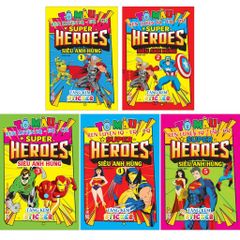 Tô màu rèn luyện IQ EQ CQ - Super heroes siêu anh hùng tặng kèm sticker (Cuốn lẻ)