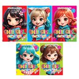 Dán Hình Và Tô Màu IQ-EQ-CQ - Chibi Girl - Tô Màu Bé Gái (Cuốn lẻ)