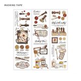 Masking tape trang trí tập sổ phong cách châu Âu