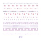 Hộp 10 cuộn băng keo trang trí washi tape 5mm nhiều họa tiết