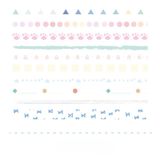 Hộp 10 cuộn băng keo trang trí washi tape 5mm nhiều họa tiết