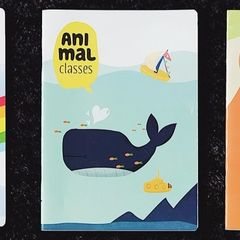 Crabit Vở kẻ ngang Animal Cá voi (1113)