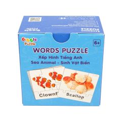 Puzzle English - Xếp Hình Từ Vựng - Sinh Vật Biển