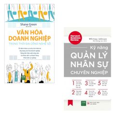 Combo 2 Cuốn: Văn Hóa Doanh Nghiệp Trong Thời Đại Công Nghệ Số + Kỹ Năng Quản Lý Nhân Sự Chuyên Nghiệp