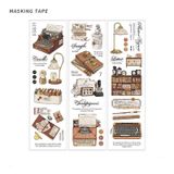 Masking tape trang trí tập sổ phong cách châu Âu