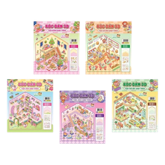 Bóc dán 3D Baby Three (Đồ chơi bóc dán 60+ Sticker cho bé) (Cuốn lẻ)