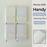 Sổ lịch Planner 2025 size Handy sổ kế hoạch 14 tháng Crabit Planerin Collection (Mẫu ngẫu nhiên)