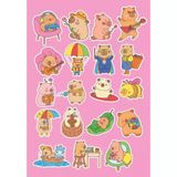 Sticker - Tô màu capybara (Cuốn lẻ)