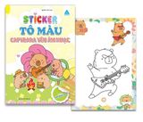 Sticker - Tô màu capybara (Cuốn lẻ)
