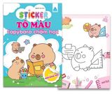 Sticker - Tô màu capybara (Cuốn lẻ)
