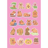 Sticker - Tô màu capybara (Cuốn lẻ)