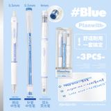 Bộ 3 cây bút mực, bút highlight, con dấu ngôi sao Planwith