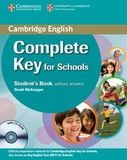 Complete Key for Schools Student's Book With Answer + 3CD