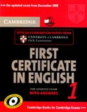 Cambridge First Certificate in English (FCE1)