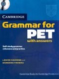 Grammar for PET with Answers