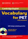 Vocabulary For PET With Answers