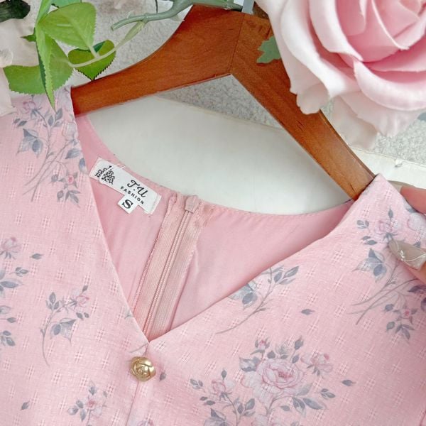 Đầm Xô Cotton Thiết Kế TuTu Store Phù Hợp Đi Chơi Dành Cho Nữ - Mã D1238