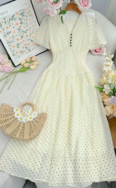 Đầm Tơ Nhăn Thiết Kế TuTu Store Phù Hợp Đi Làm Dành Cho Nữ - Mã D1221
