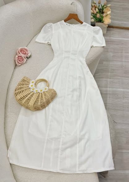 Đầm Dáng Dài Đi Tiệc Đơn Giản Nhẹ Nhàng Thanh Lịch  Thiết Kế TuTu Store  Mã D510