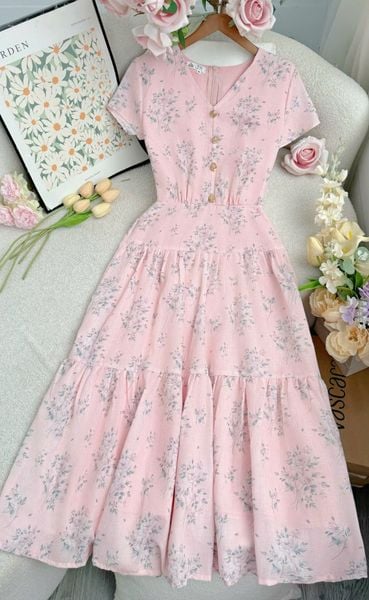 Đầm Xô Cotton Thiết Kế TuTu Store Phù Hợp Đi Chơi Dành Cho Nữ - Mã D1238
