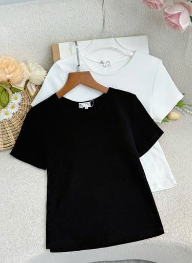 Áo Thun Cotton Thiết Kế TuTu Store Phù Hợp Đi Làm Dành Cho Nữ - Mã AS592