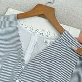  Đầm Linen Cotton Sọc Thiết Kế TuTu Store Phù Hợp Đi Chơi Dành Cho Nữ - Mã D1185 