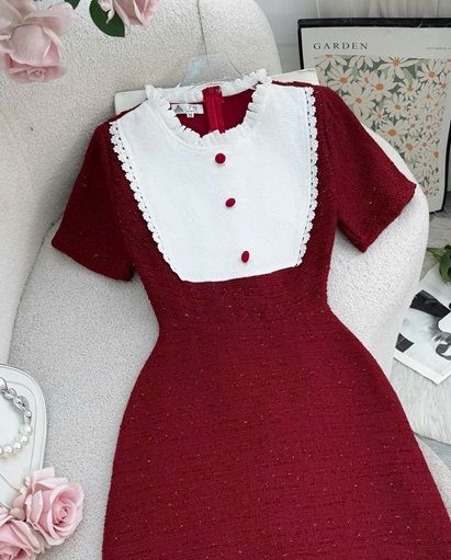 Váy Dạ Sweed Thiết Kế TuTu Store Dành Cho Nữ - Mã D1033