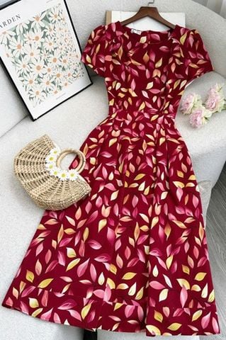 Đầm Lụa Nhật Thiết Kế TuTu Store Phù Hợp Đi Chơi Dành Cho Nữ - Mã D1163