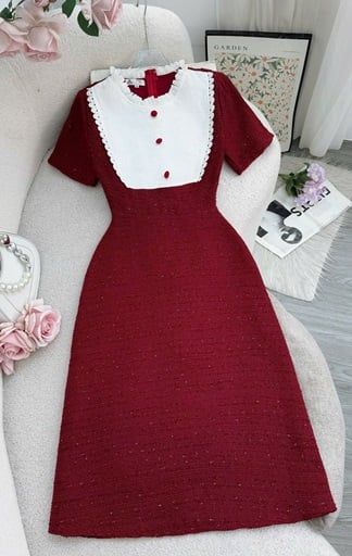 Váy Dạ Sweed Thiết Kế TuTu Store Dành Cho Nữ - Mã D1033