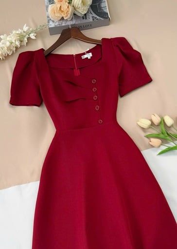 Váy Cotton Thái Thiết Kế TuTu Store Dành Cho Nữ - Mã D1045