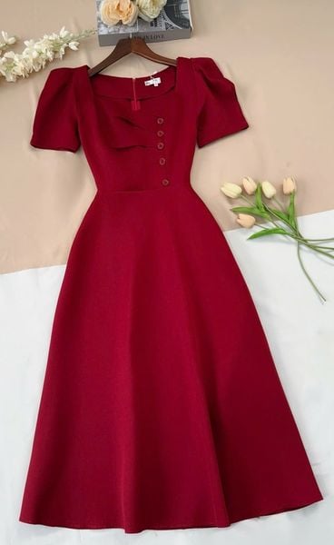Váy Cotton Thái Thiết Kế TuTu Store Dành Cho Nữ - Mã D1045
