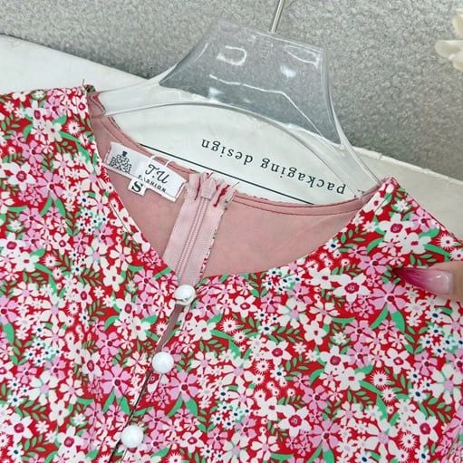 Đầm Lụa Nhật Hoa Nhí Thiết Kế TuTu Store Phù Hợp Đi Chơi Dành Cho Nữ - Mã D1106