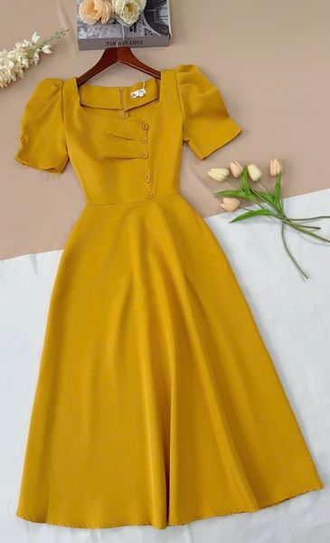 Váy Cotton Thái Thiết Kế TuTu Store Dành Cho Nữ - Mã D1045
