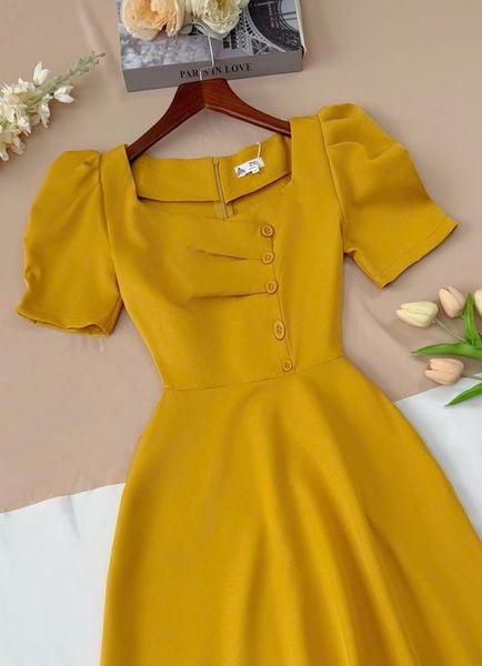 Váy Cotton Thái Thiết Kế TuTu Store Dành Cho Nữ - Mã D1045