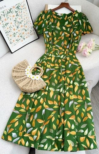 Đầm Lụa Nhật Thiết Kế TuTu Store Phù Hợp Đi Chơi Dành Cho Nữ - Mã D1163