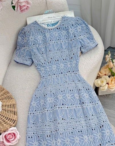  Váy Kate Thêu Tiểu Thư Phù Hợp Đi Làm Thiết Kế TuTu Store Dành Cho Nữ -Mã D1078 